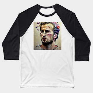 Face of Harry Kane Baseball T-Shirt